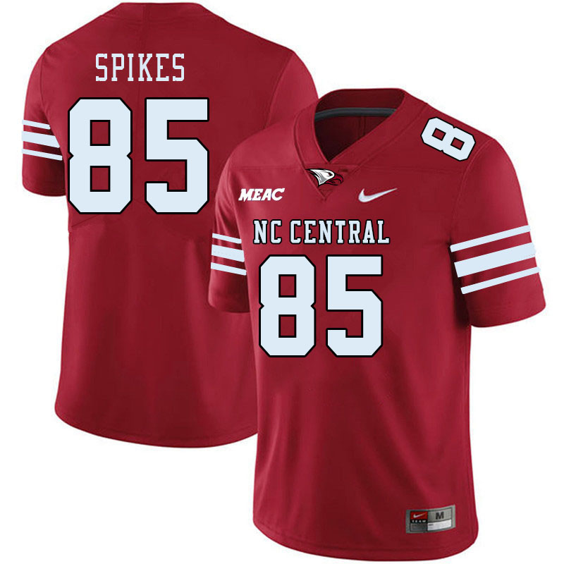 Men-Youth #85 Chauncey Spikes North Carolina Central Eagles 2023 College Football Jerseys Stitched-M